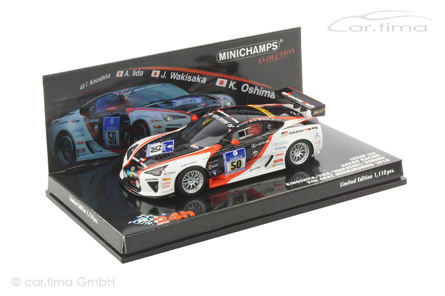 Lexus LFA 24h Nürburgring 2010 Iida/Kinoshita/Oshima/Wakasaki Minichamps 1:43 437101650