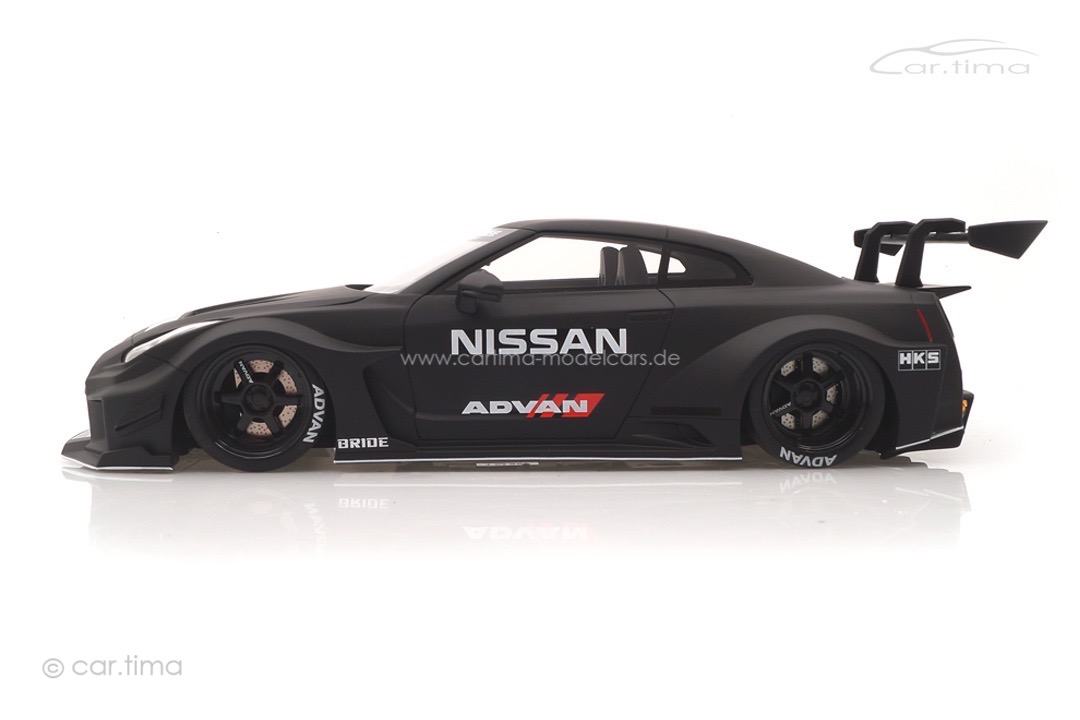 NISSAN 35GT-RR (R35) LB-Silhouette Works GT Ver.2 Matt Black TopSpeed 1:18 TS0356