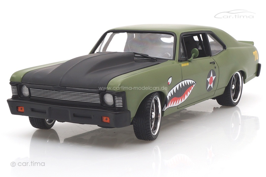 Chevrolet Nova Warhawk Coupe 1970 grün/schwarz GMP 1:18 18957-B