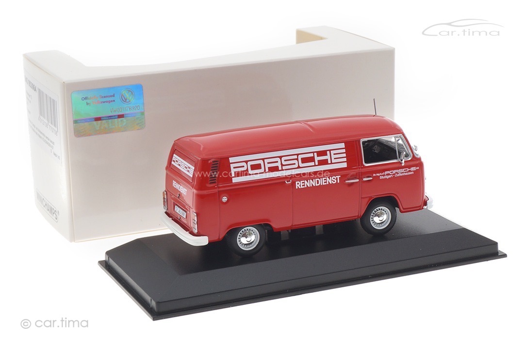 Volkswagen T2 Transporter Porsche Renndienst Minichamps 1:43 943053064