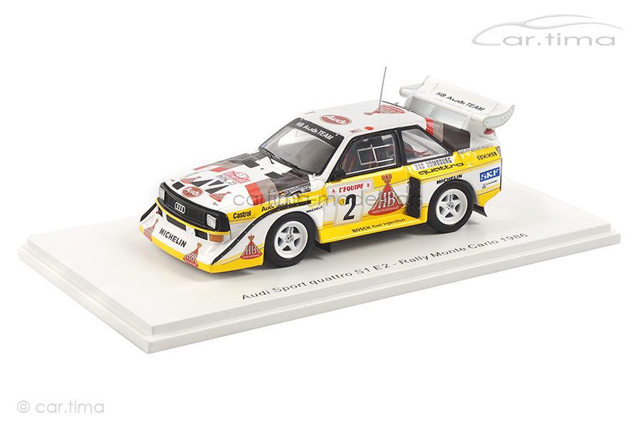 Audi Sport quattro S1 Rallye Monte-Carlo 1986 Röhrl/Geistdörfer Spark 1:43 S5190