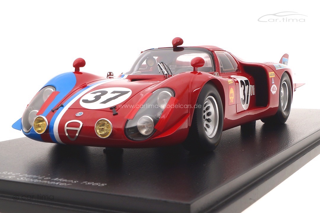 Alfa Romeo 33/2 24h Le Mans 1968 Pilette/Slotemaker Spark 1:18 18S512