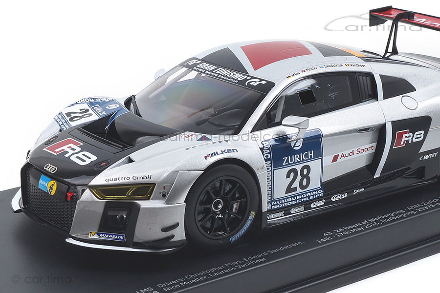 Audi R8 LMS Winner 24h Nürburgring 2015 Mies/Müller/Vanthoor Paragon 1:18 PA-88102