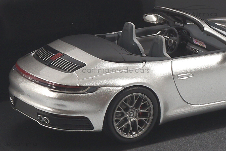 Porsche 911 (992) Carrera 4S Cabriolet silber Minichamps 1:43 410069330