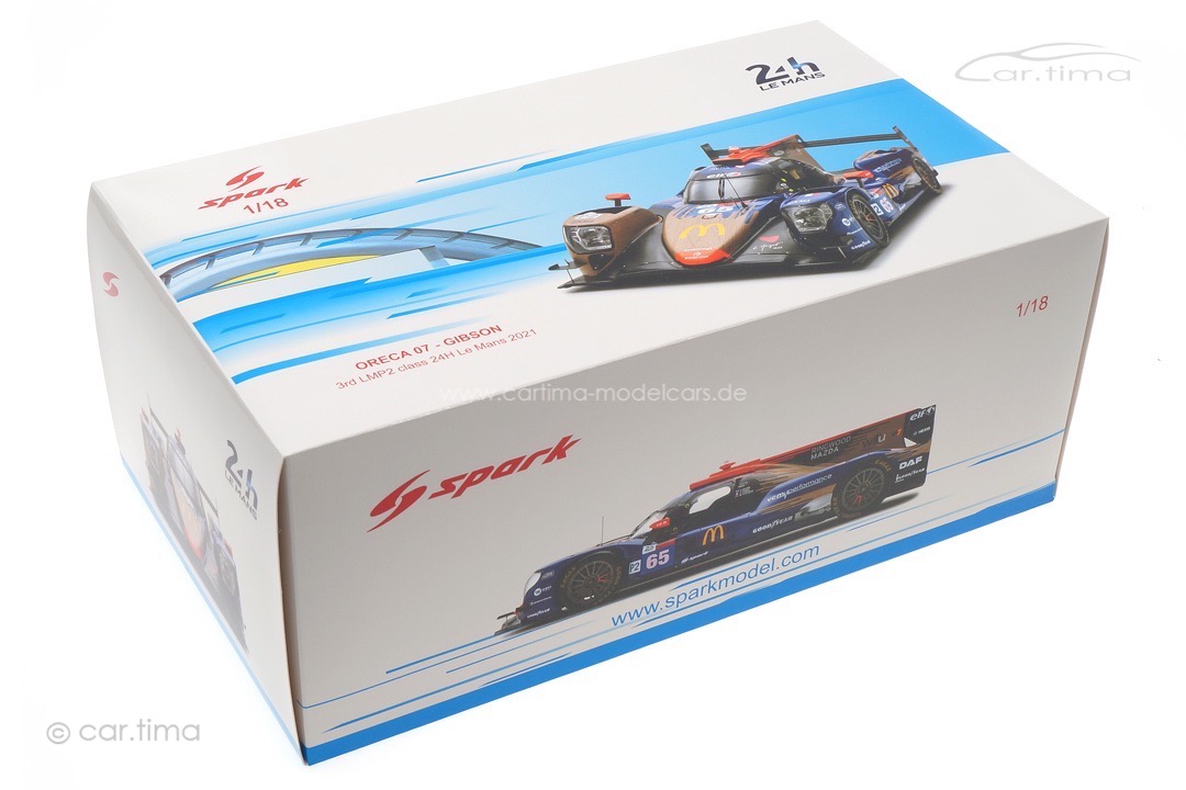 Oreca 07 - Gibson 24h Le Mans 2021 Canal/Stevens/Allen Spark 1:18 18S709