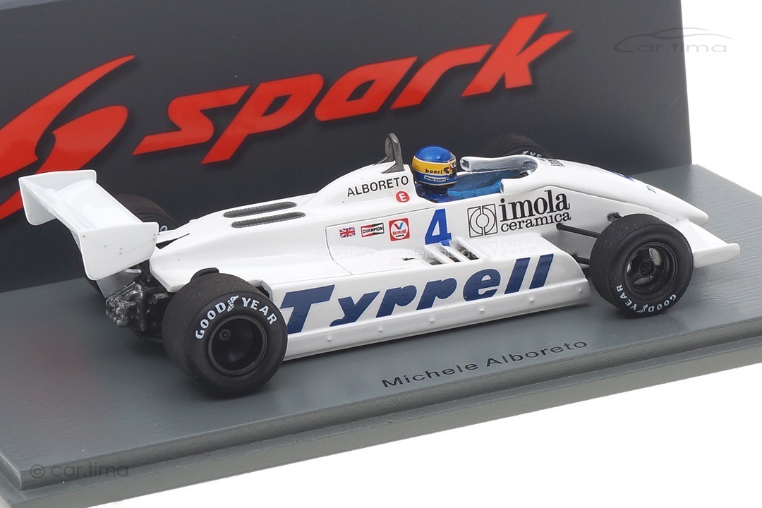 Tyrrell 011 GP Niederlande 1981 Michele Alboreto Spark 1:43 S7281