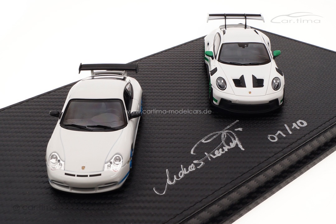 Set Porsche 911 GT3 RS (996/992) Originalsignatur Andreas Preuninger car.tima 1:43