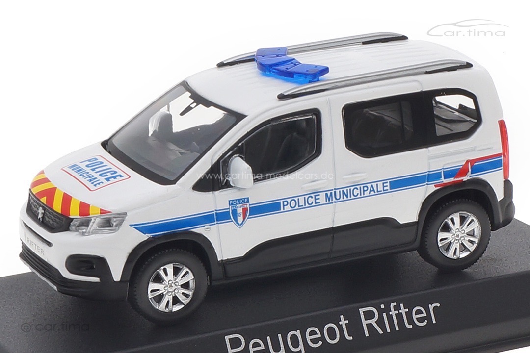 Peugeot Rifter 2019 Police Municipale weiß/rot/gelb Norev 1:43 479067