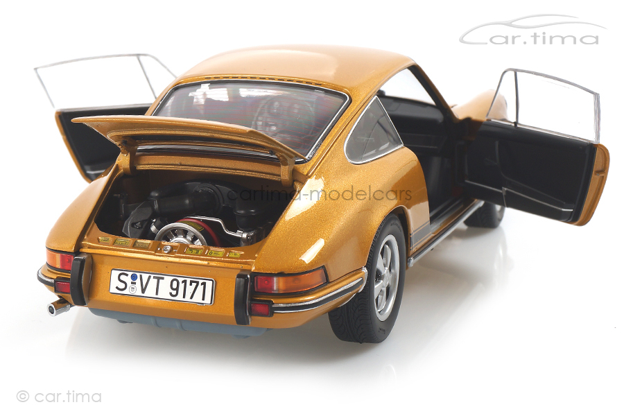 Porsche 911 S gold Schuco 1:18 450036100