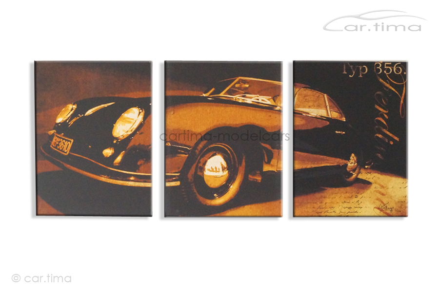 Kunstdruck auf Leinwand/Keilrahmen Porsche 356 Pre-A Gmünd 136,5x60 cm