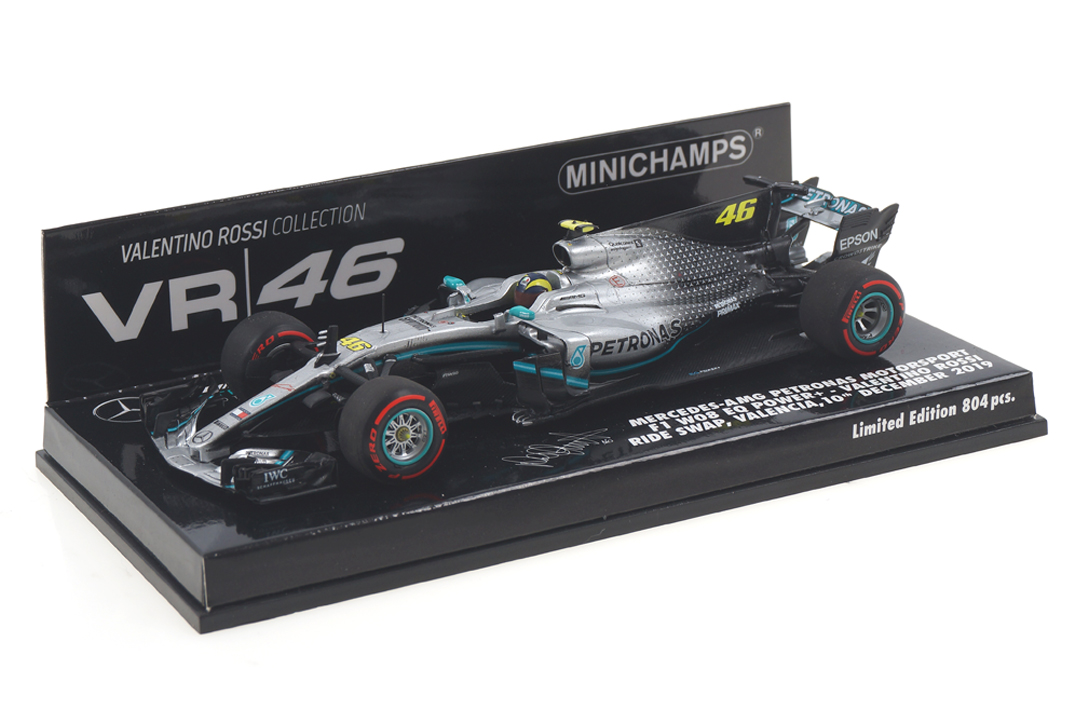 Mercedes-AMG F1 W10 Ride Swap Valencia 2019 Valentino Rossi Minichamps 1:43 410191746