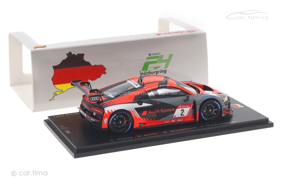 Audi R8 LMS GT3 24h Nürburgring 2021 Haase/Müller/Winkelhock Spark 1:43 SG754