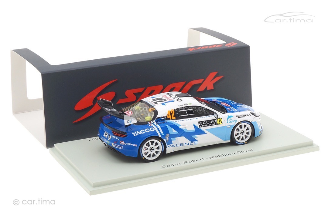 Alpine A110 Rally RGT Rallye Monte Carlo 2021 Robert/Duval Spark 1:43 S6577