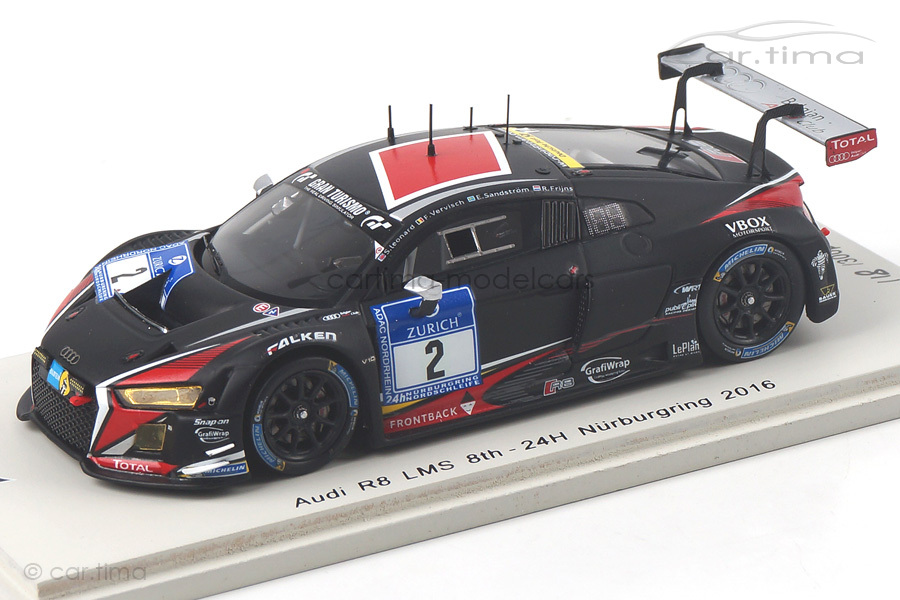 Audi R8 LMS 24h Nürburgring 2016 Leonard/Frijns/Sandström Spark 1:43 SG238