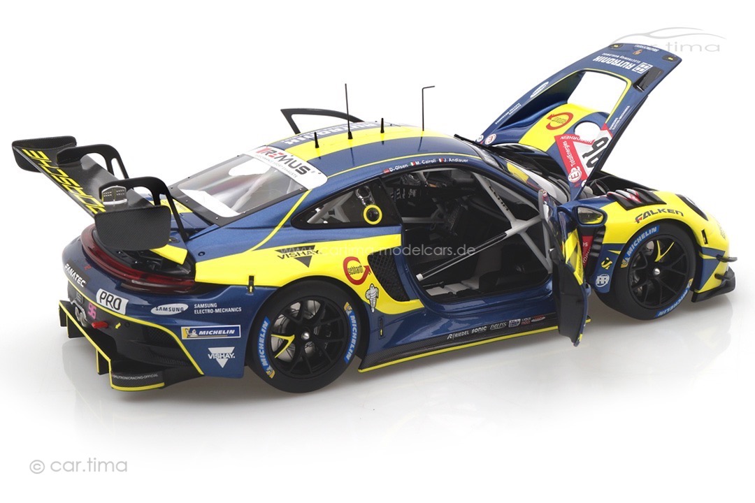 Porsche 911 (992) GT3 R 24h Nürburgring 2023 Andlauer/Cairoli/Olsen Minichamps 1:18 113236996