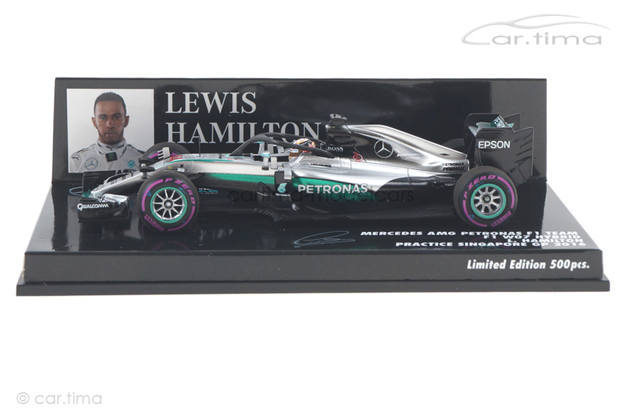 Mercedes AMG Petronas F1 Team Singapur 2016 Hamilton Minichamps 1:43 417160444