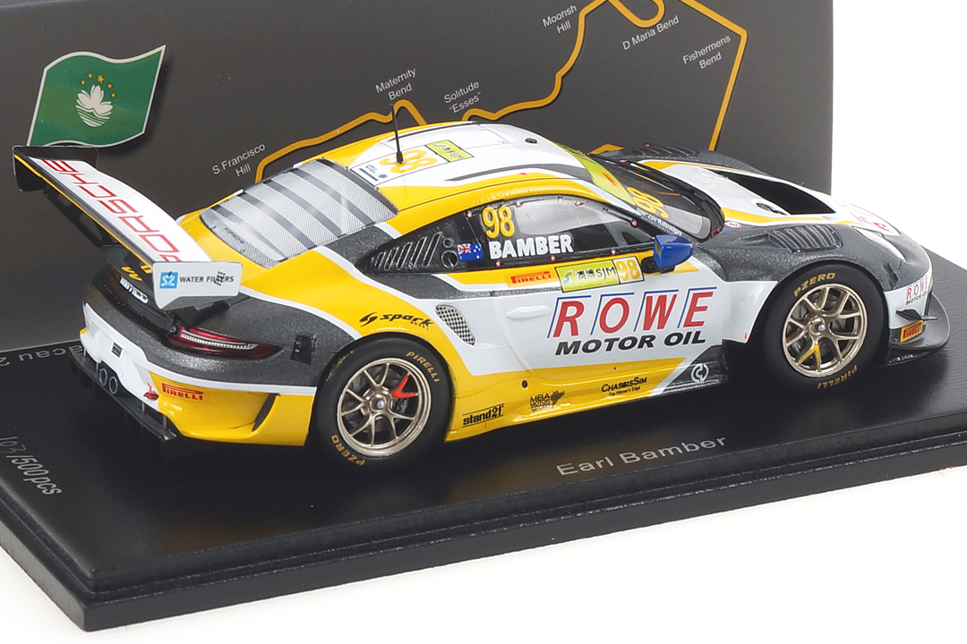 Porsche 911 GT3 R Macau 2019 Earl Bamber Spark 1:43 SA211