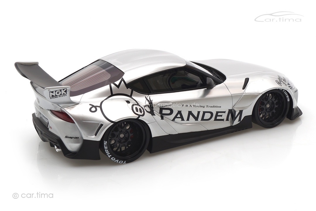 Pandem Toyota GR Supra V1.0 silver TopSpeed 1:18 TS0297