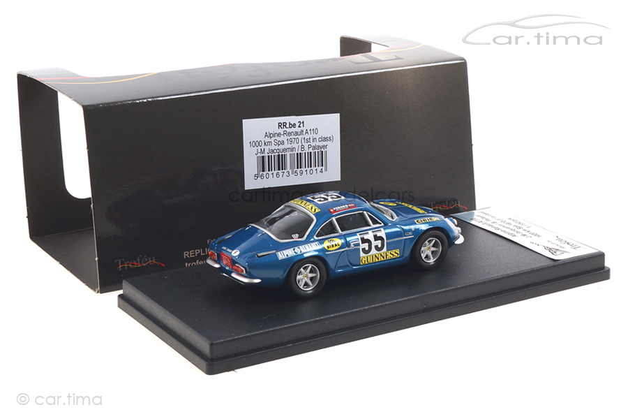 Alpine-Renault A110 1000 km Spa 1970 Jacquemin/Palayer Trofeu 1:43 RRBE21