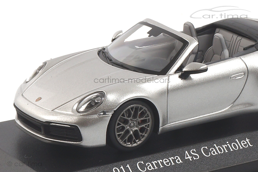 Porsche 911 (992) Carrera 4S Cabriolet silber Minichamps 1:43 410069330