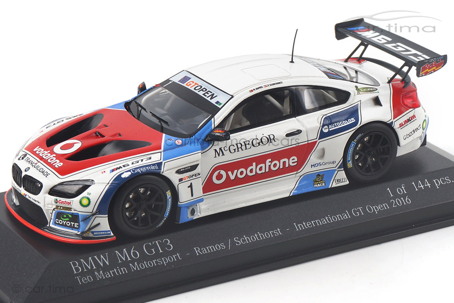 BMW M6 GT3 International GT Open 2016 Ramos/Schothorst Minichamps 1:43 437162651