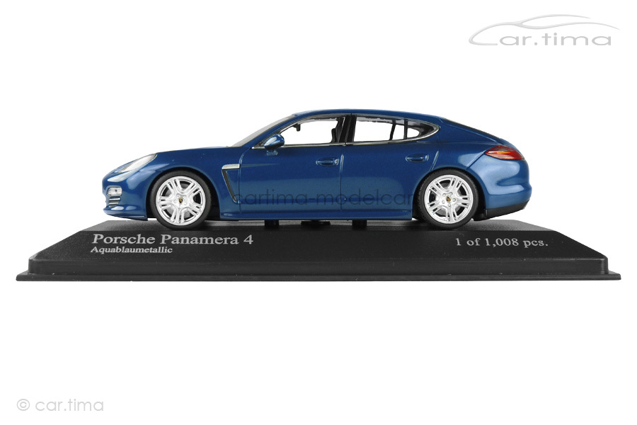 Porsche Panamera 4 (970.1) Saphirblau met. Minichamps 1:43 400068220