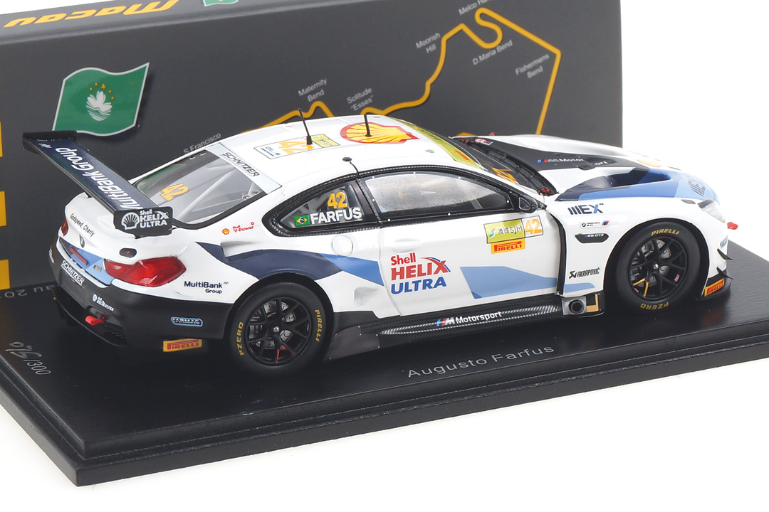 BMW M6 GT3 Macau 2019 Augusto Farfus Spark 1:43 SA212