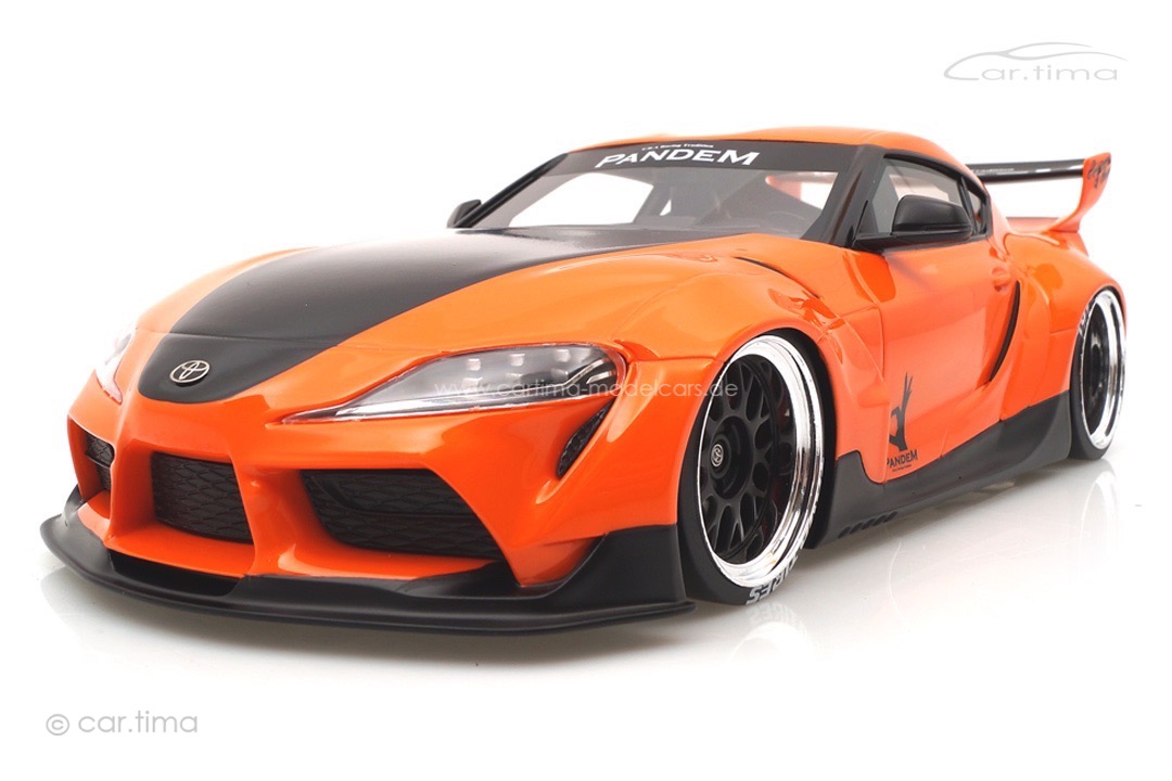 Pandem Toyota GR Supra V1.0 orange TopSpeed 1:18 TS0359