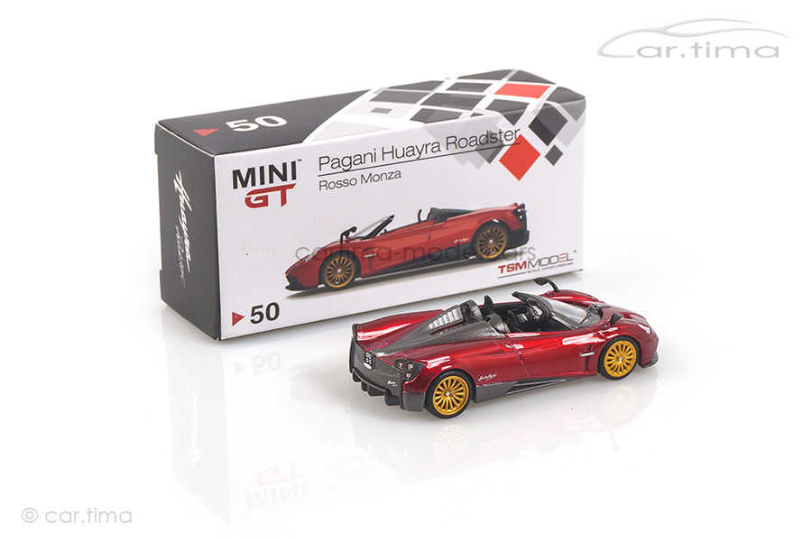 Pagani Huayra Roadster (LHD) Rosso Monza MINI GT 1:64 MGT00050-L