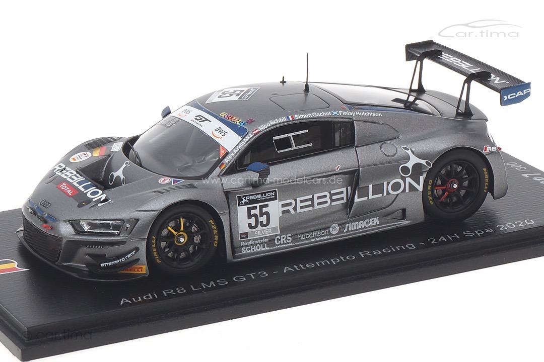 Audi R8 LMS GT3 24h Spa 2020 Aka/Gachet/Hutchison/Schöll Spark 1:43 SB414