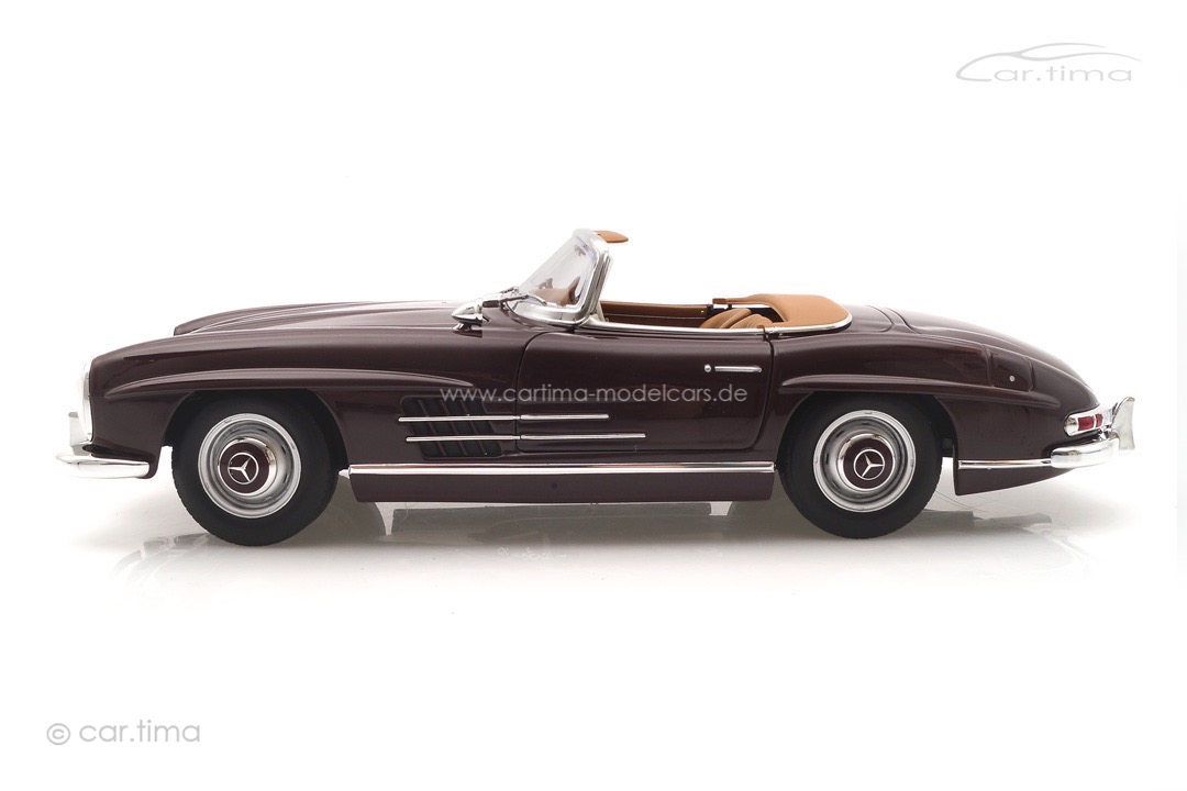 Mercedes-Benz 300 SL Roadster 1957 dunkelrot Norev 1:18 183891