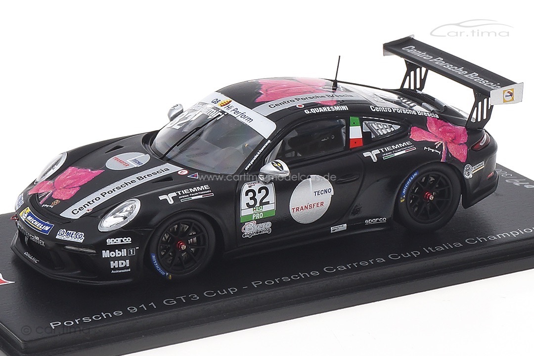 Porsche 911 (991) GT3 Cup Champion Carrera Cup Italien 2018 Quaresmini Spark 1:43 SI008