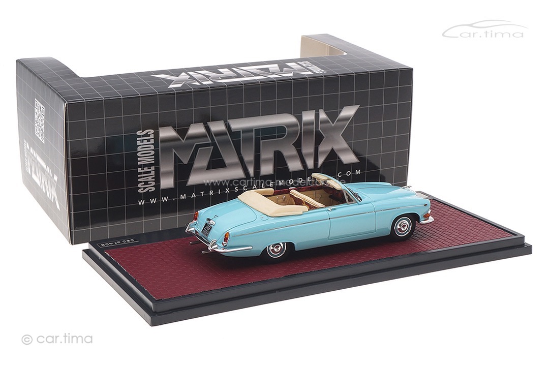 Jaguar 420G Convertible Classic Cars of Coventry 1969 blau Matrix 1:43 MX41001-191