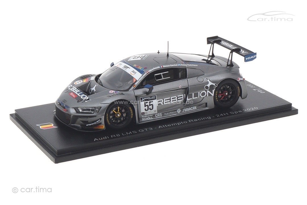 Audi R8 LMS GT3 24h Spa 2020 Aka/Gachet/Hutchison/Schöll Spark 1:43 SB414