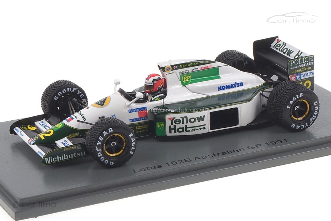 Lotus 102B GP Australien 1991 Johnny Herbert Spark 1:43 S4591