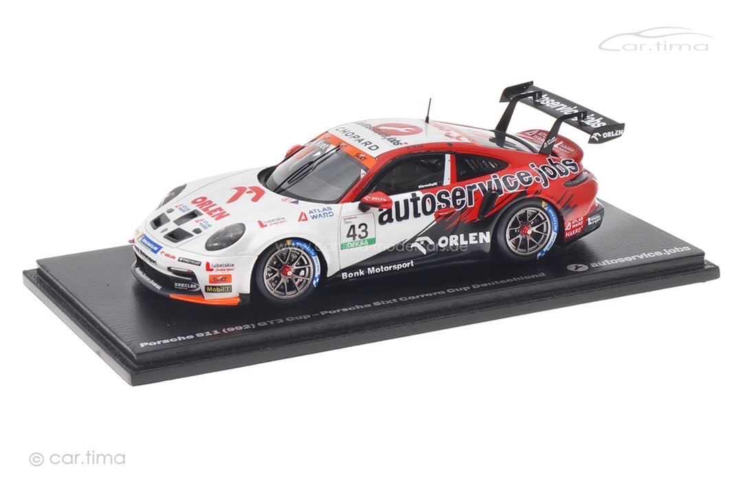 Porsche 911 (992) GT3 Cup Carrera Cup 2024 Karol Kret Spark 1:43 MAB053