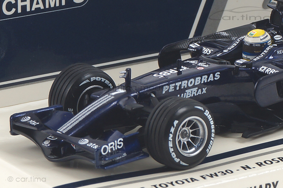 Williams Toyota FW30 Test Valencia 2008 Rosberg Minichamps 1:43 400080407