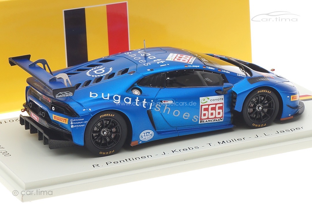 Lamborghini Huracán GT3 24h Spa 2018 Penttinen/Krebs/Müller/Jasper Spark 1:43 SB313