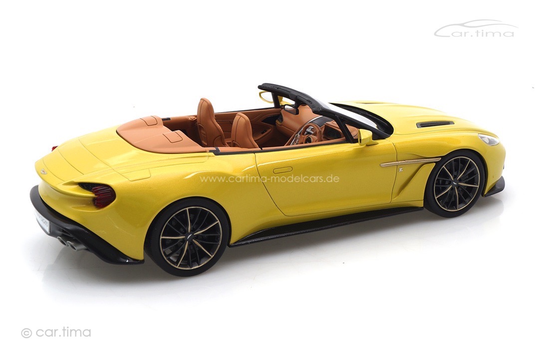 Aston Martin Vanquish Zagato Volante Cosmopolitan Yellow TopSpeed 1:18 TS0215