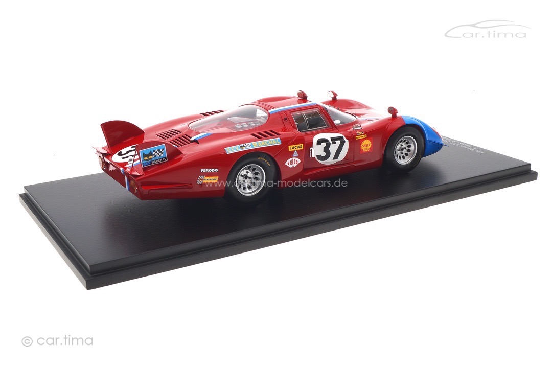 Alfa Romeo 33/2 24h Le Mans 1968 Pilette/Slotemaker Spark 1:18 18S512