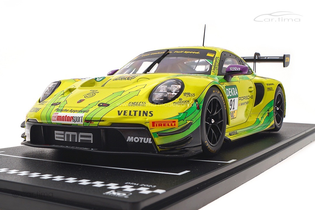 Porsche 911 GT3 R DTM Champion 2023 Thomas Preining Manthey Grello IXO 1:18 MG-I-911-DTM-23-1891