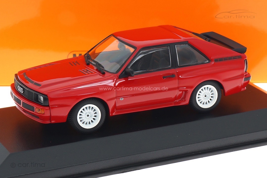 Audi Sport quattro 1984 rot/Rad weiß Minichamps 1:43 940012120