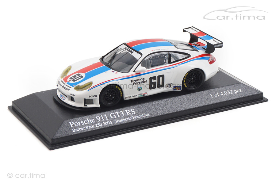 Porsche 911 GT3 RS Barber Park 250 2004 Brumos Minichamps 1:43 400046960