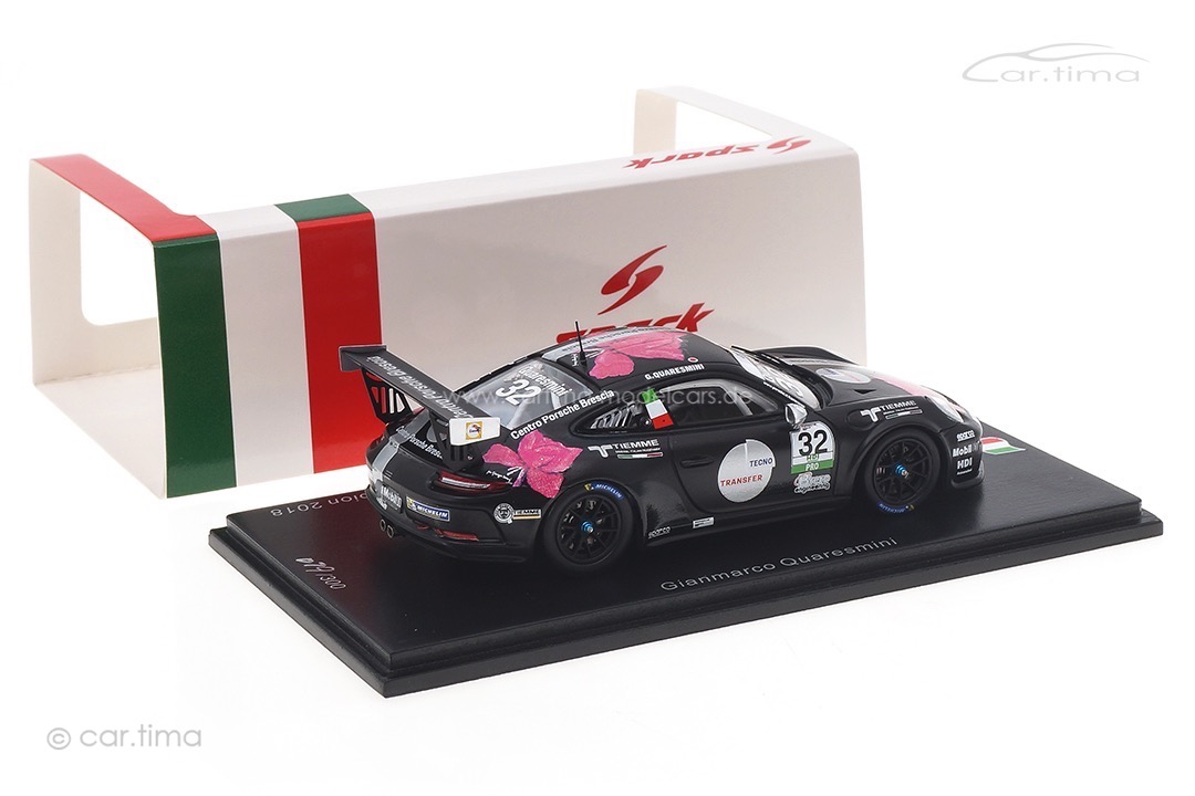 Porsche 911 (991) GT3 Cup Champion Carrera Cup Italien 2018 Quaresmini Spark 1:43 SI008