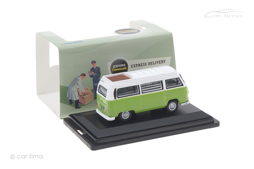 Volkswagen Bus T2a Westfalia Camper Lime Green/White Oxford 1:76 76VW012