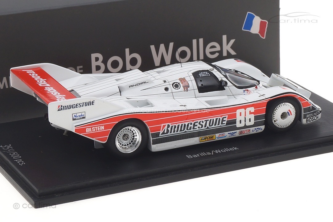 Porsche 962 Winner IMSA Miami 1986 Barilla/Wollek Spark car.tima EXCLUSIVE 1:43 CA-WOL-13