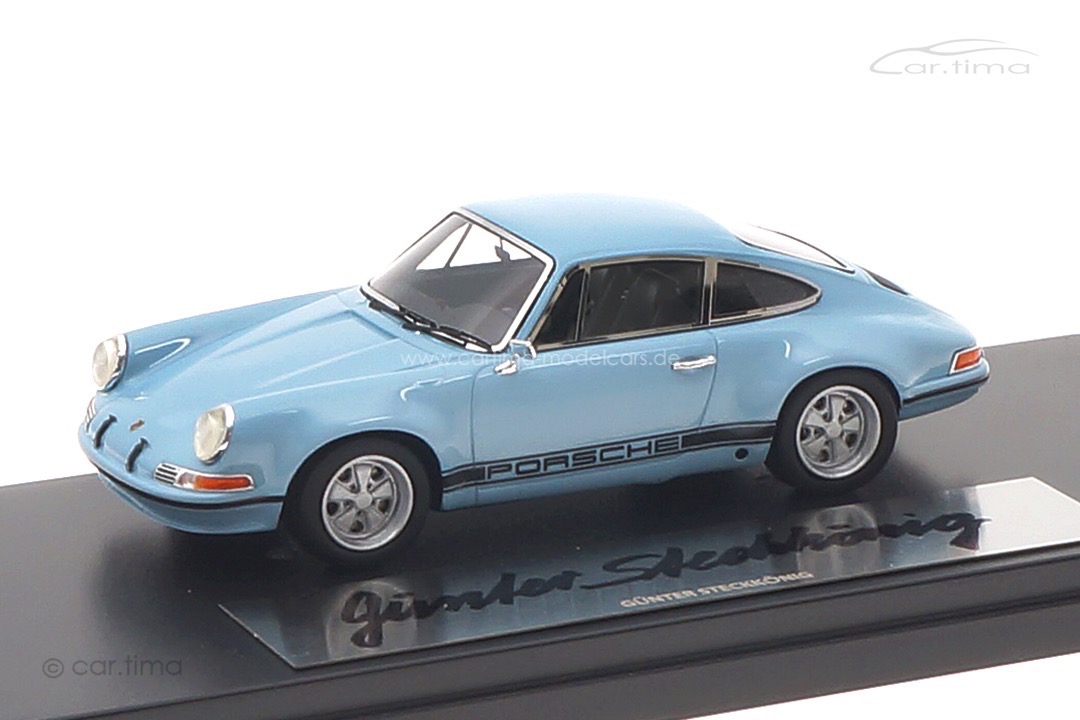 Porsche 911 S/T Gulfblau Originalsignatur Günter Steckkönig car.tima 1:43 CAR04324003-SIG