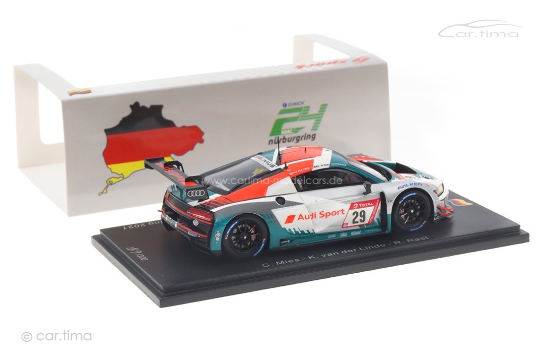 Audi R8 LMS GT3 24h Nürburgring 2021 Mies/Rast/van der Linde Spark 1:43 SG784