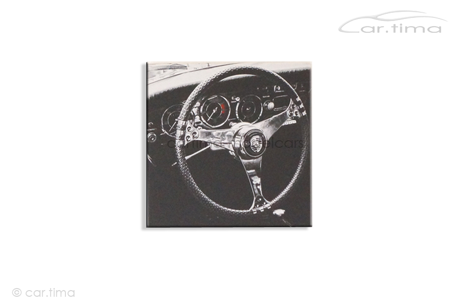 Kunstdruck auf Leinwand/Keilrahmen Porsche 356 Interior 45x45 cm