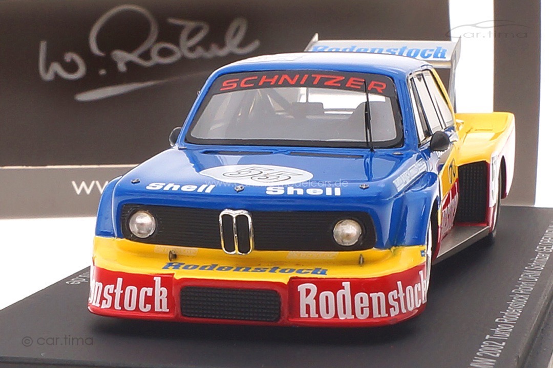 BMW 2002 Turbo DRM Norisring 1977 Originalsignatur Walter Röhrl Spark 1:43 MAD015-SIG